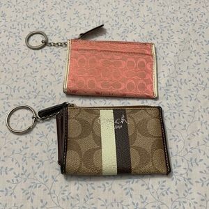 Coach Mini Skinny Keychain Card Holders (2)